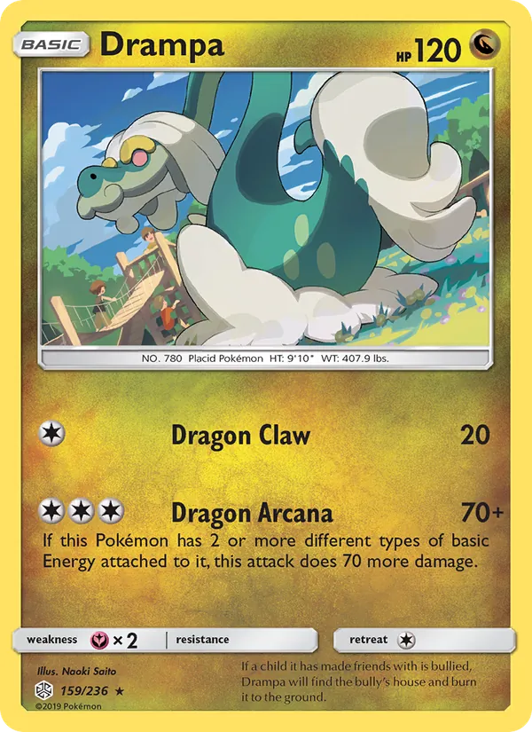 Drampa - Cosmic Eclipse Pokemon Card