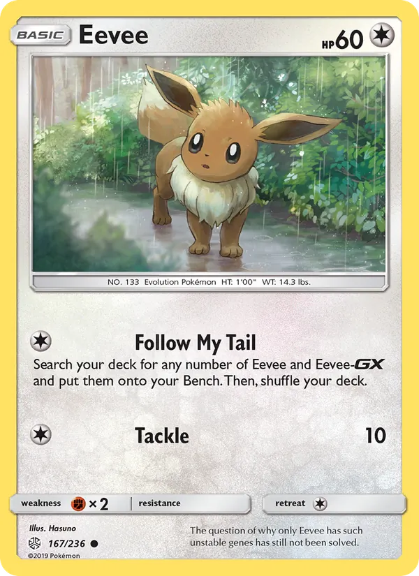 Eevee - Cosmic Eclipse Pokemon Card
