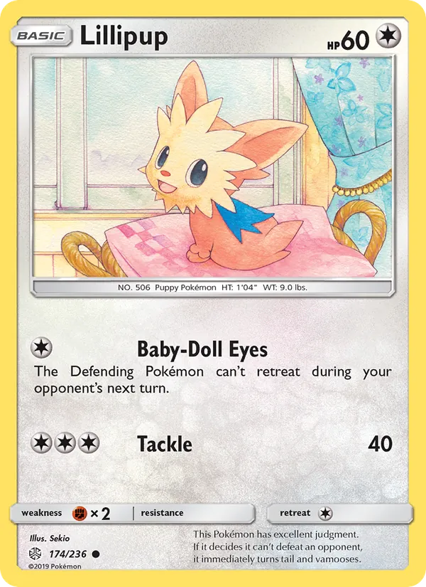 Lillipup - Cosmic Eclipse Pokemon Card