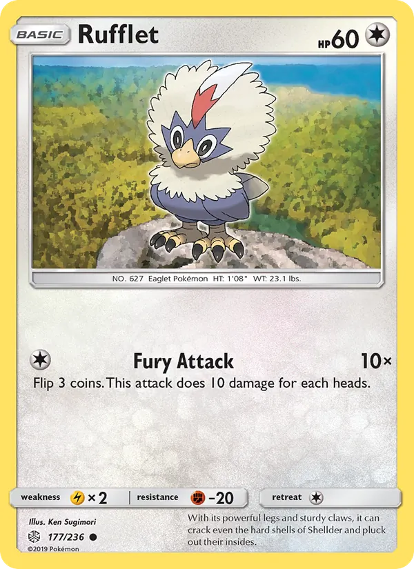 Rufflet - Cosmic Eclipse Pokemon Card