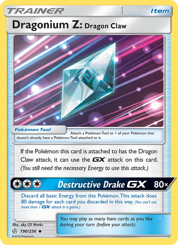 Dragonium Z: Dragon Claw - Cosmic Eclipse Pokemon Card