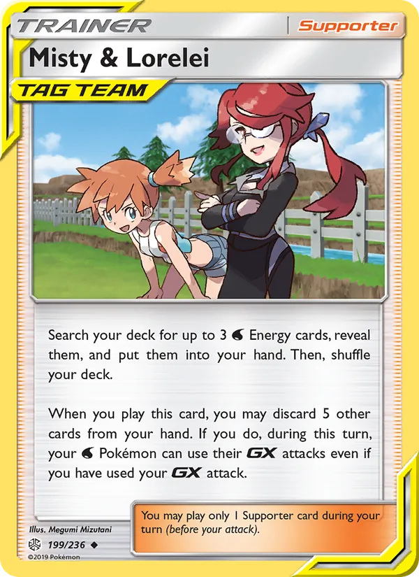 Misty & Lorelei - Cosmic Eclipse Pokemon Card