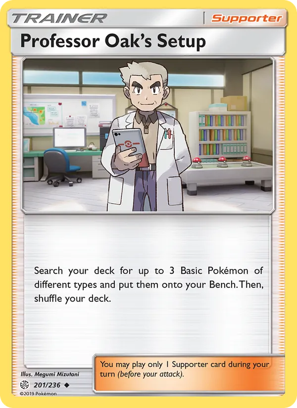 Professor Oak’s Setup - Cosmic Eclipse Pokemon Card
