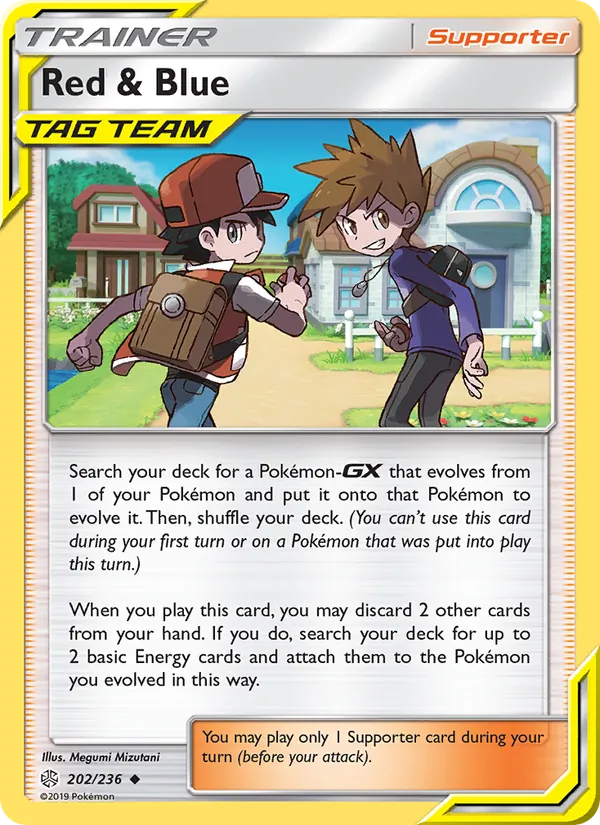 Red & Blue - Cosmic Eclipse Pokemon Card