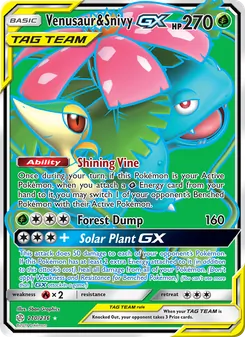 Venusaur & Snivy GX - Cosmic Eclipse