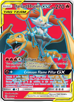 Charizard & Braixen GX - Cosmic Eclipse