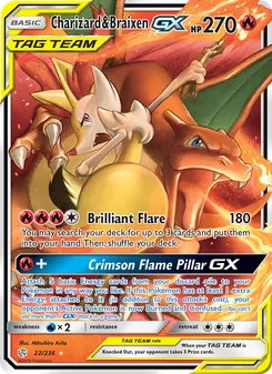 Charizard & Braixen GX - Cosmic Eclipse