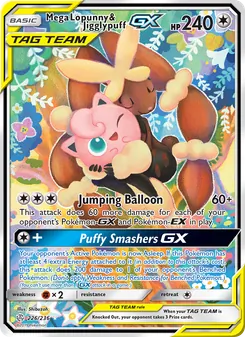 Mega Lopunny & Jigglypuff GX - Cosmic Eclipse