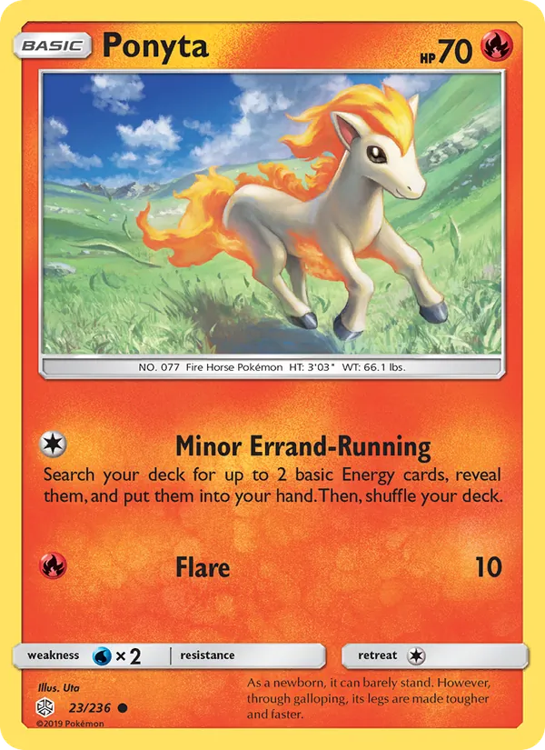 Ponyta - Cosmic Eclipse Pokemon Card
