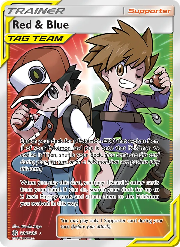 Red & Blue - Cosmic Eclipse Pokemon Card