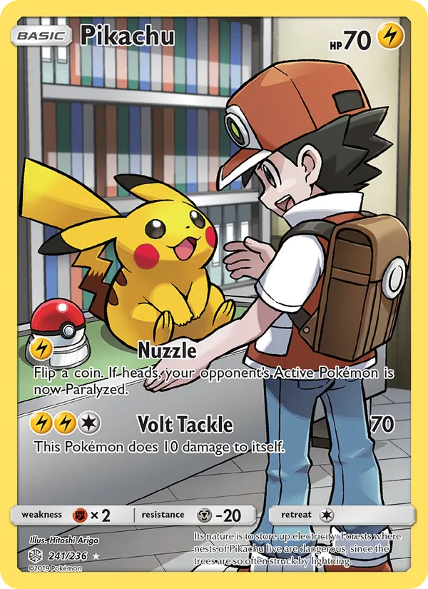 Pikachu - Cosmic Eclipse Pokemon Card