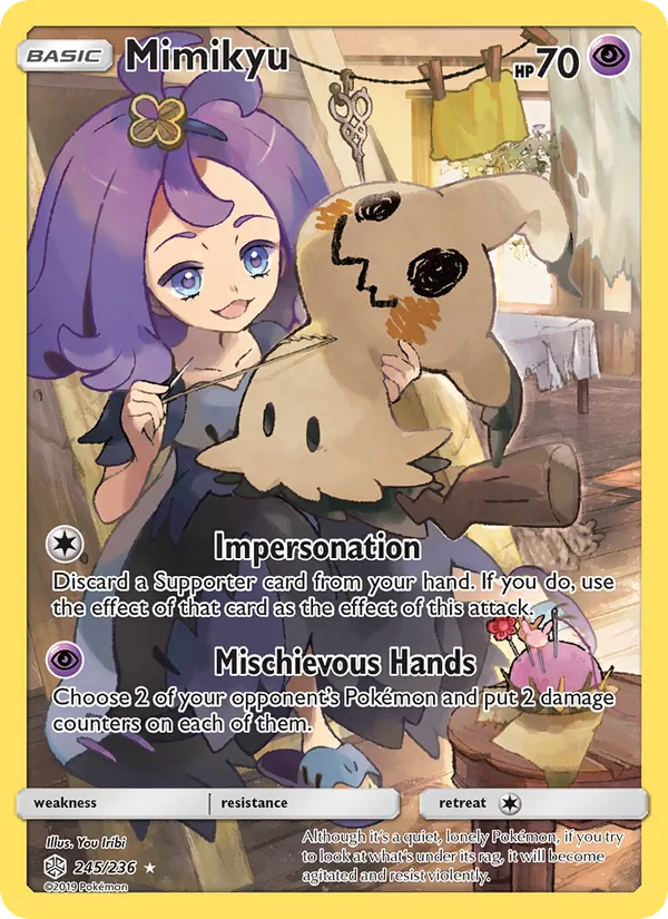 Mimikyu - Cosmic Eclipse Pokemon Card