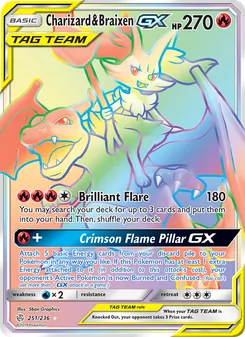 Charizard & Braixen GX - Cosmic Eclipse