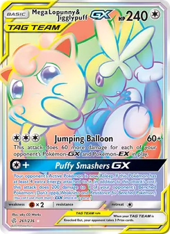 Mega Lopunny & Jigglypuff GX - Cosmic Eclipse