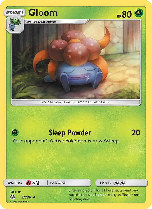 Gloom - Cosmic Eclipse Pokemon Card