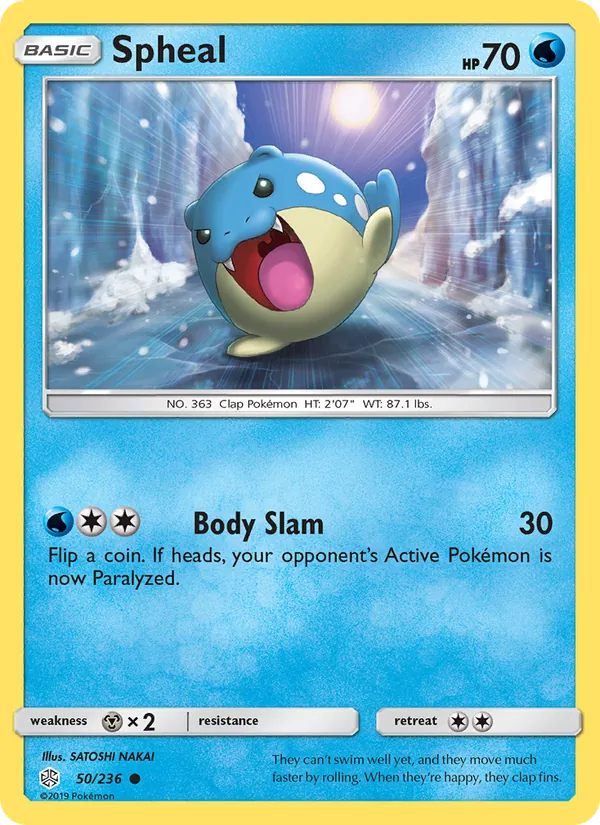 Spheal - Cosmic Eclipse Pokemon Card