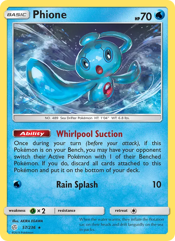 Phione - Cosmic Eclipse Pokemon Card