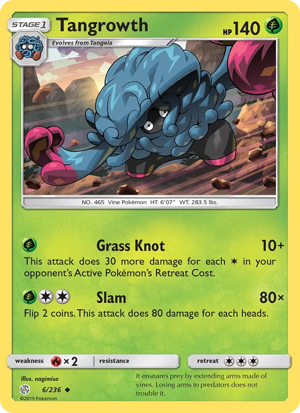 Tangrowth - Cosmic Eclipse Pokemon Card