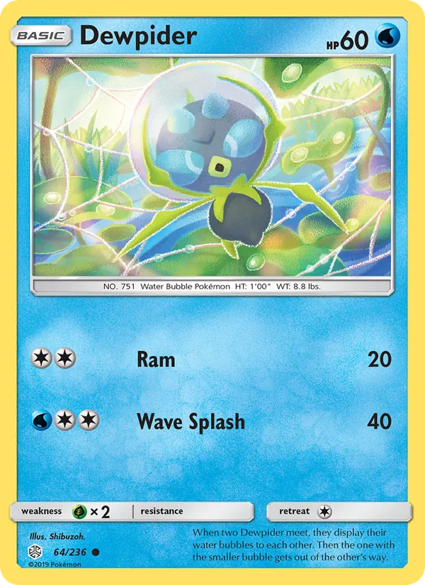 Dewpider - Cosmic Eclipse Pokemon Card
