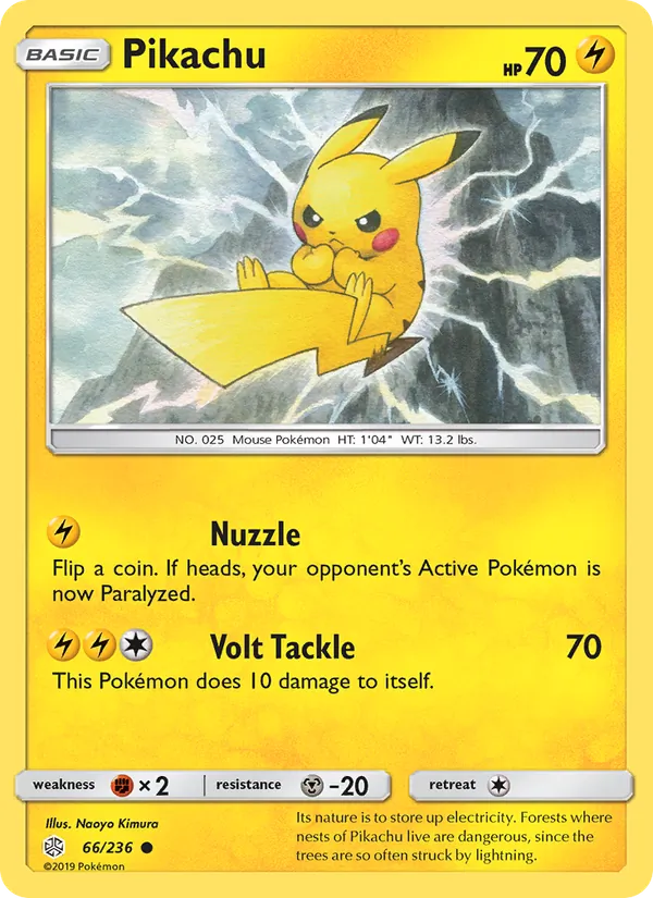 Pikachu - Cosmic Eclipse Pokemon Card