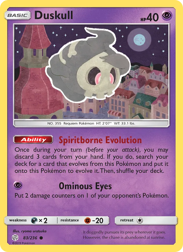 Duskull - Cosmic Eclipse Pokemon Card