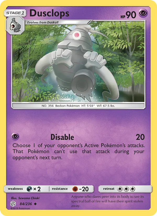 Dusclops - Cosmic Eclipse Pokemon Card