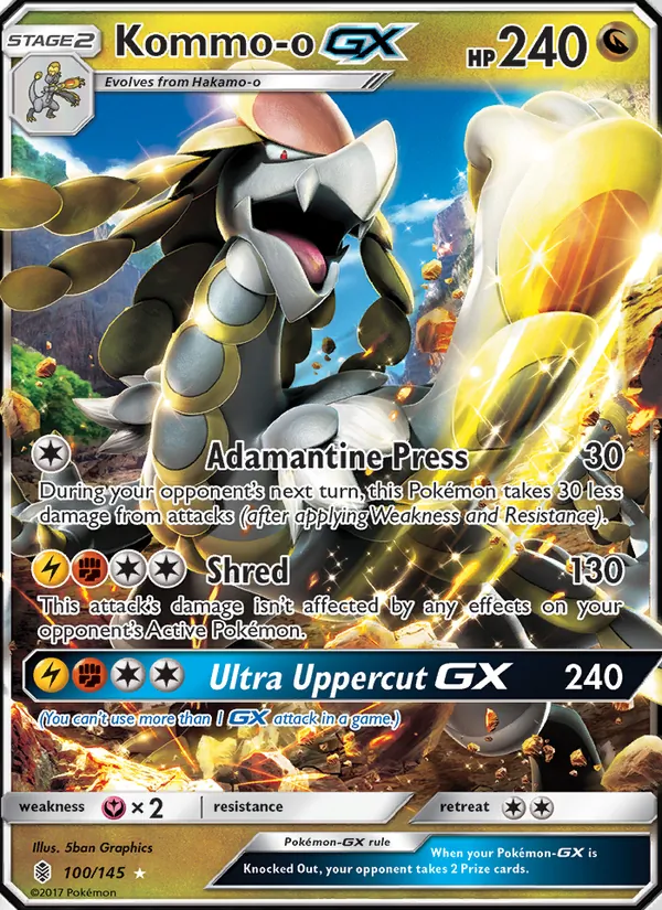 Kommo-o GX - Guardians Rising Pokemon Card