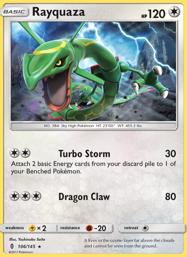 Rayquaza - Guardians Rising Pokemon Card