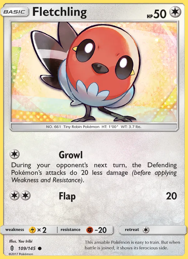 Fletchling - Guardians Rising Pokemon Card