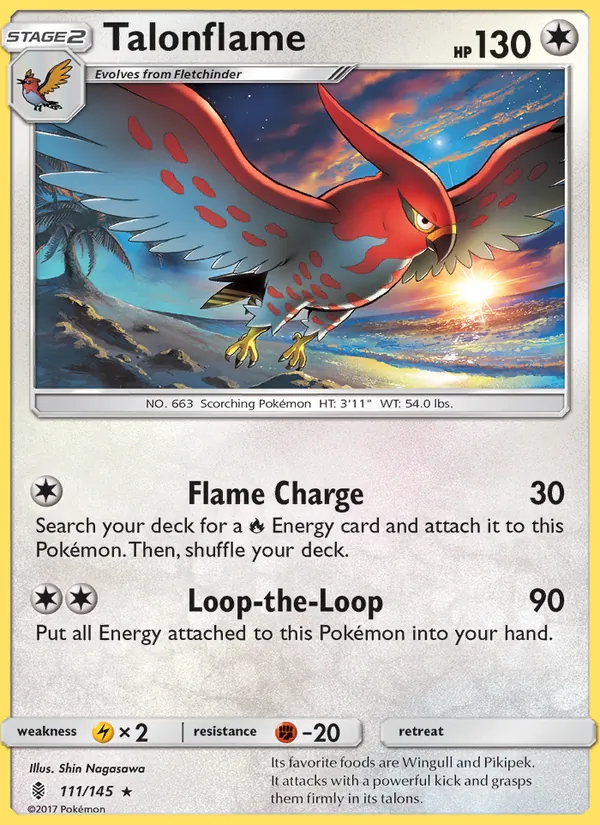 Talonflame - Guardians Rising Pokemon Card