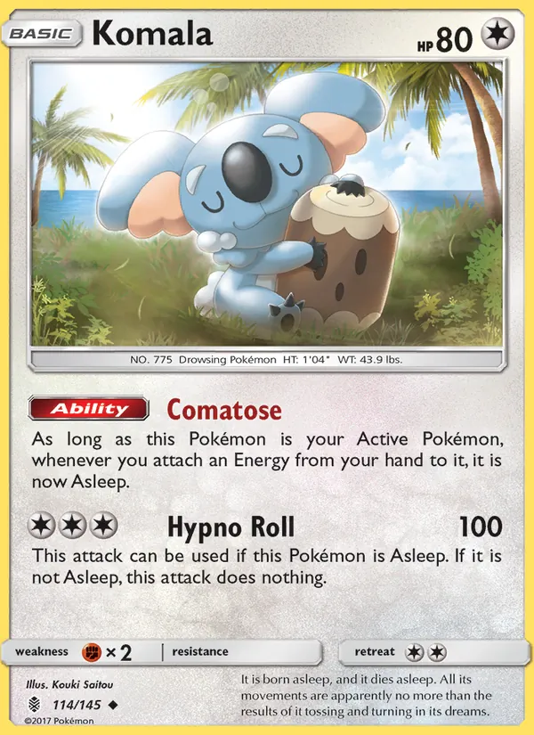 Komala - Guardians Rising Pokemon Card