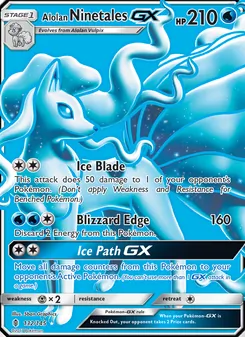 Alolan Ninetales GX - Guardians Rising