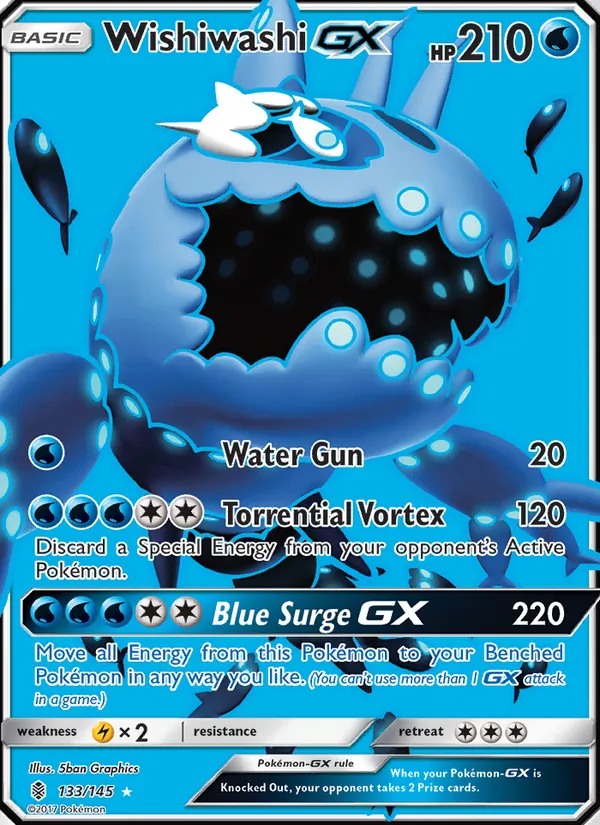 Wishiwashi GX - Guardians Rising Pokemon Card