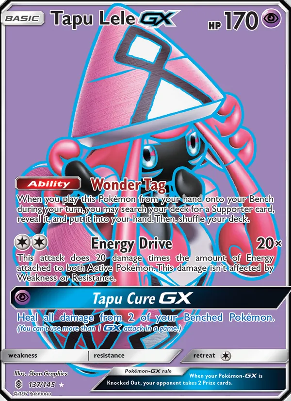 Tapu Lele GX - Guardians Rising Pokemon Card