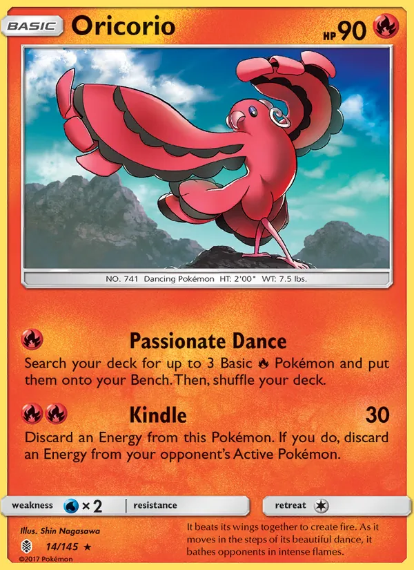 Oricorio - Guardians Rising Pokemon Card