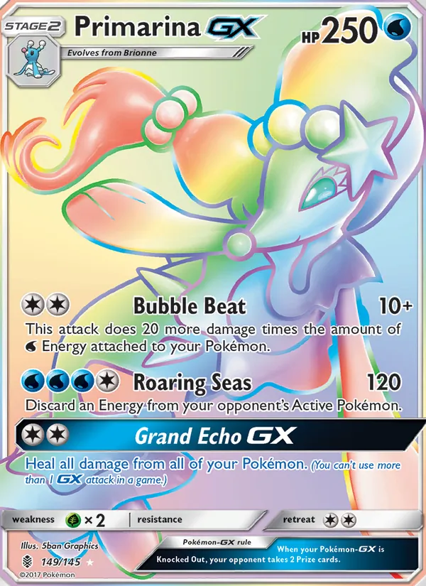 Primarina GX - Guardians Rising Pokemon Card