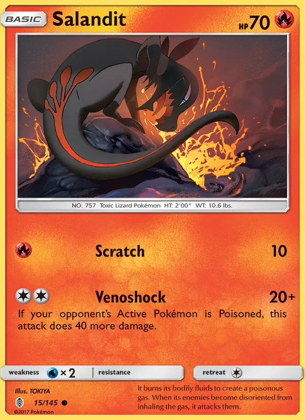 Salandit - Guardians Rising Pokemon Card