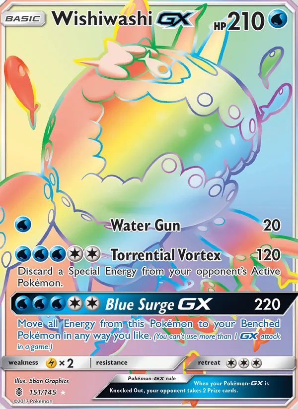 Wishiwashi GX - Guardians Rising Pokemon Card