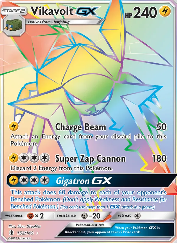 Vikavolt GX - Guardians Rising Pokemon Card
