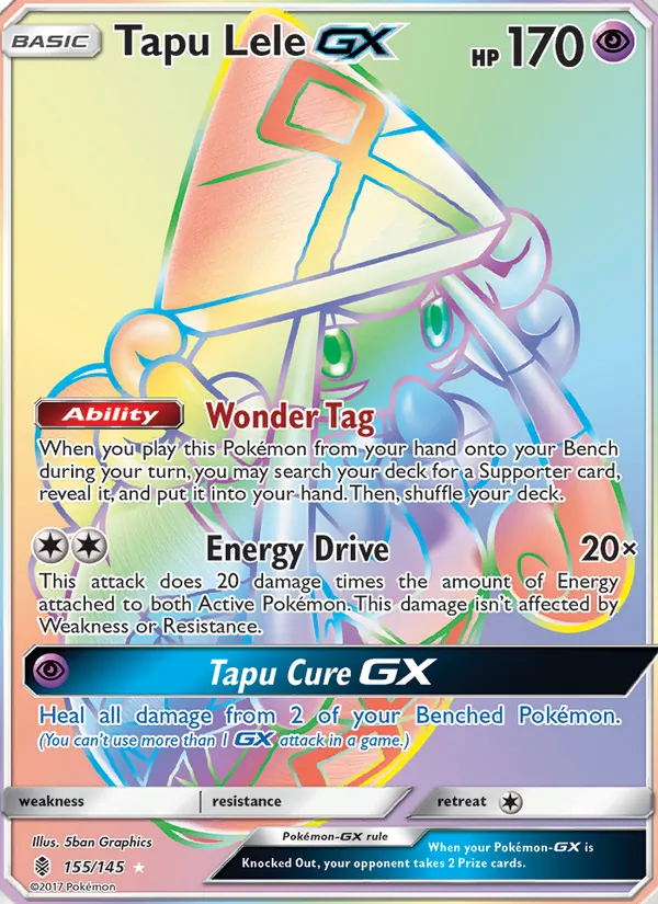 Tapu Lele GX - Guardians Rising Pokemon Card