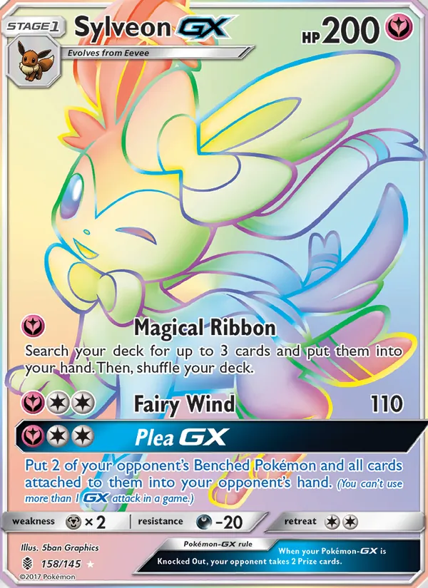 Sylveon GX - Guardians Rising Pokemon Card