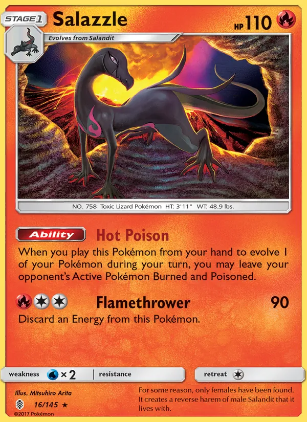 Salazzle - Guardians Rising Pokemon Card