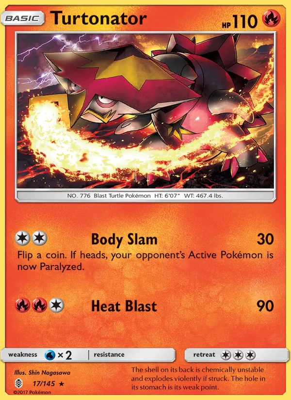 Turtonator - Guardians Rising Pokemon Card