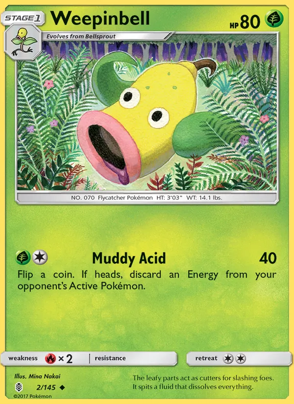 Weepinbell - Guardians Rising Pokemon Card