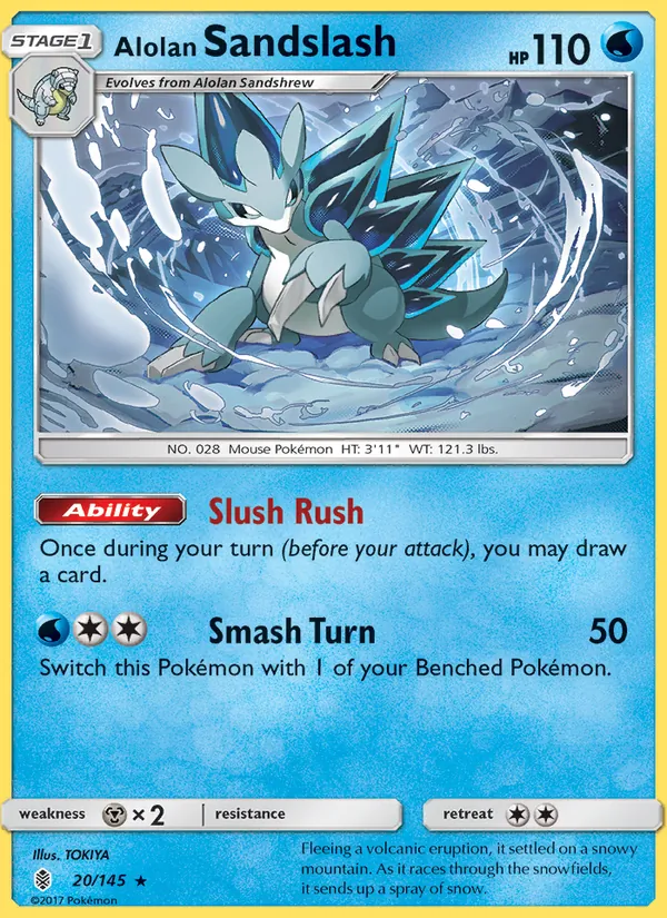 Alolan Sandslash - Guardians Rising Pokemon Card