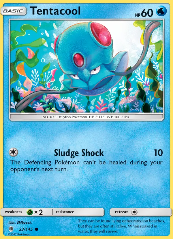 Tentacool - Guardians Rising Pokemon Card
