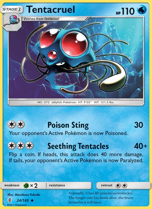 Tentacruel - Guardians Rising Pokemon Card