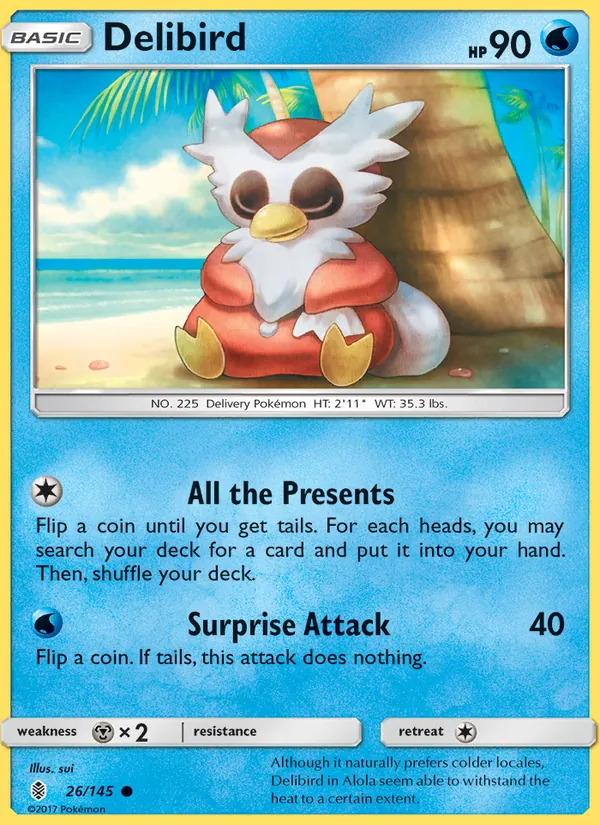 Delibird - Guardians Rising Pokemon Card