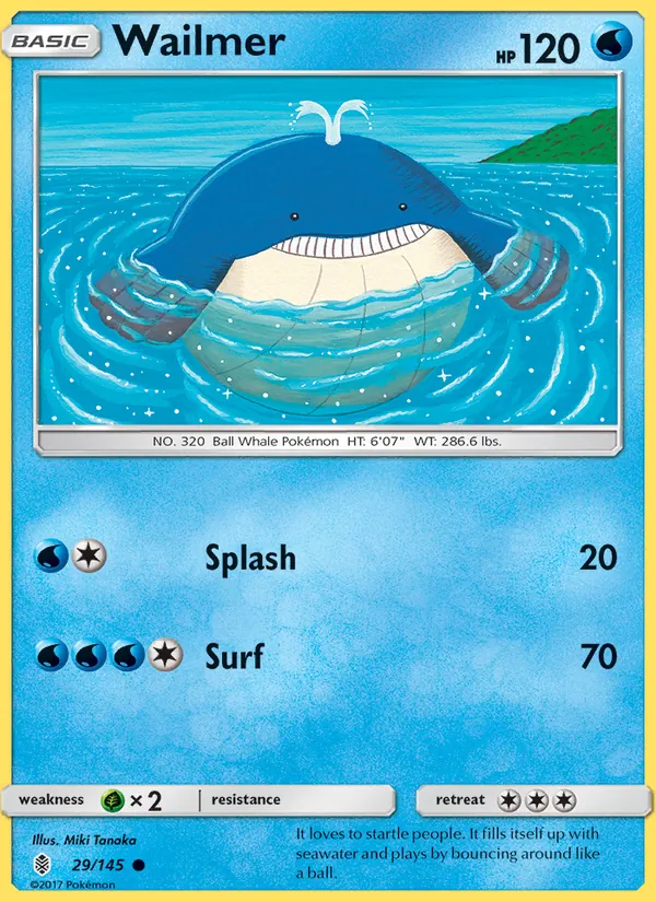 Wailmer - Guardians Rising Pokemon Card