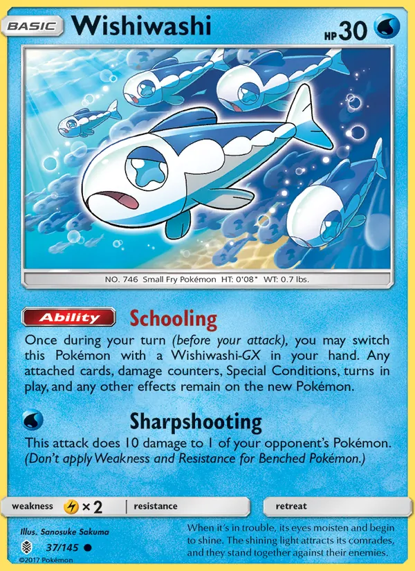 Wishiwashi - Guardians Rising Pokemon Card